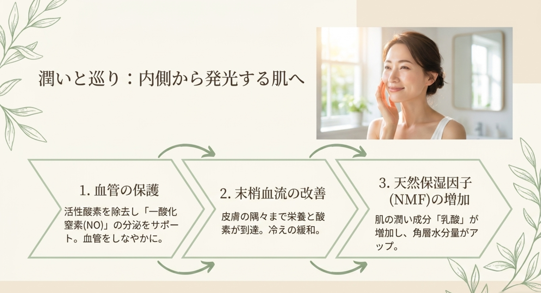 血管をしなやかに保ち血圧の改善に寄与する成分