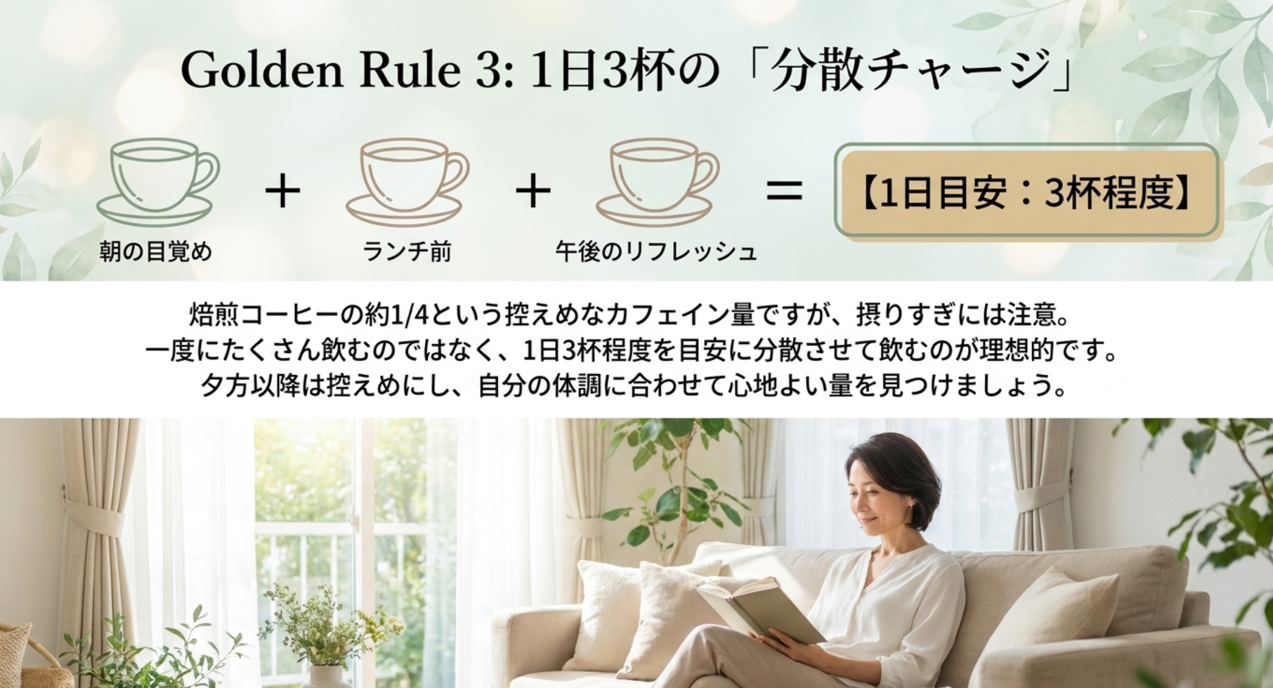 カフェインの副作用を防ぐ適切な摂取量目安